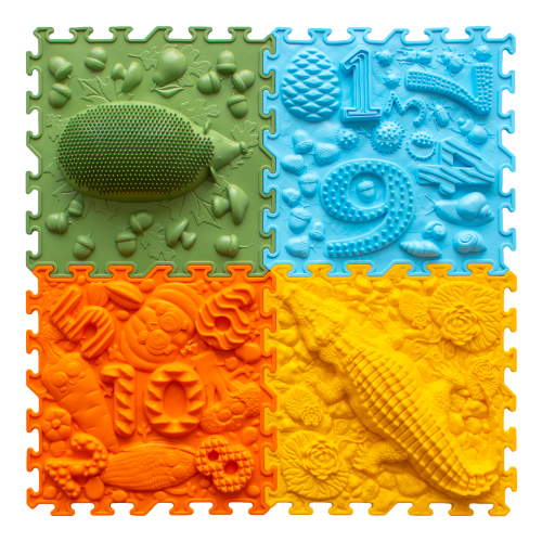Set Forest School Mat alfombra sensorial 4 piezas Ortonature