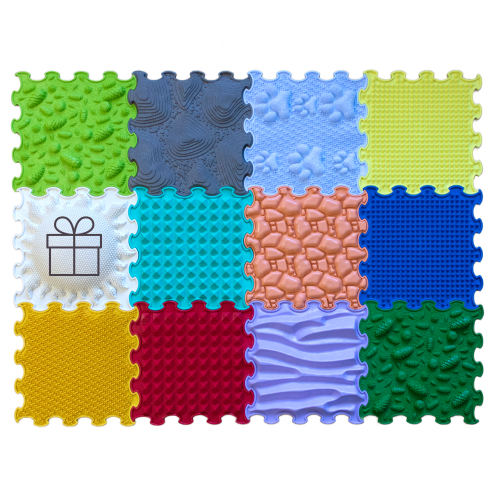 Set All in One Mat alfombra sensorial 12 piezas Ortoto