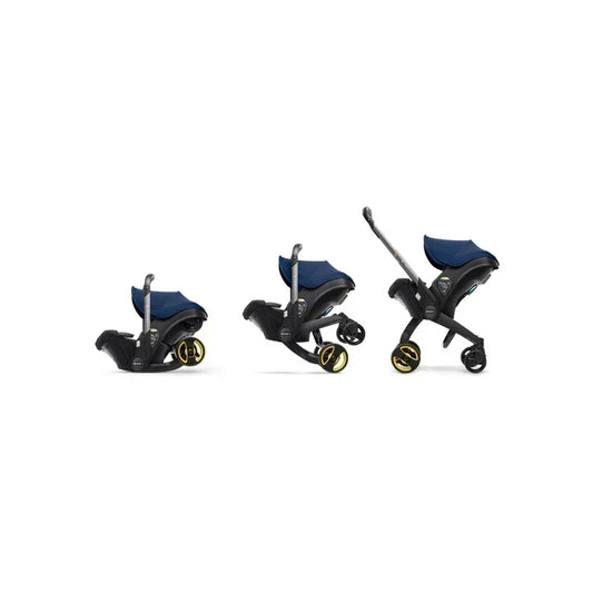 Silla de auto Doona+ transformándose en coche de paseo.