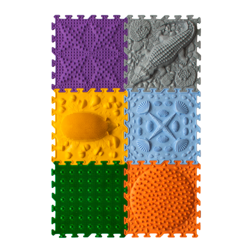 Set Young Explorer Mat alfombra sensorial 6 piezas Ortonature