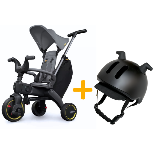 Pack Triciclo Liki Trike Grey S3 + Casco Doona