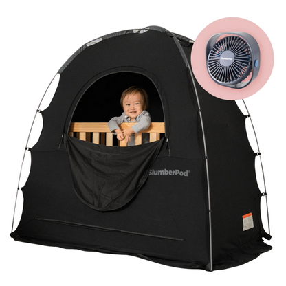 Blackout portátil de cuna Slumberpod con ventilador
