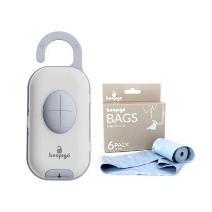 Pack Keepigo Mudador Portatil + Bolsas de repuestos