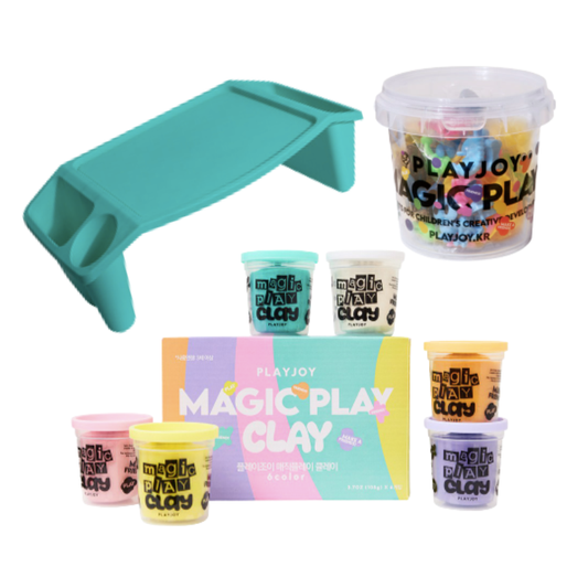 PREVENTA Pack Plasticinas + Balde accesorios + Bandeja