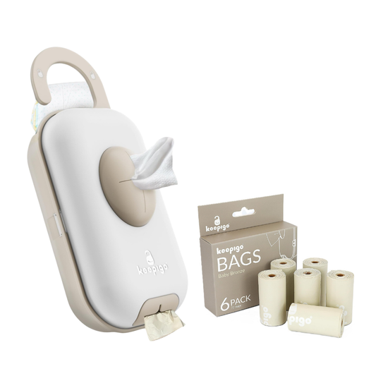 Pack Keepigo Mudador Portatil + Bolsas de repuestos