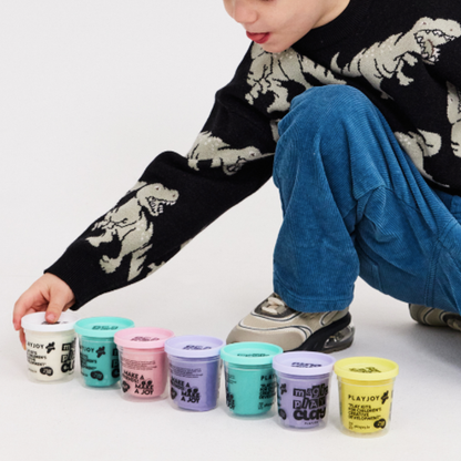 Pack Plasticinas + Balde accesorios + Bandeja