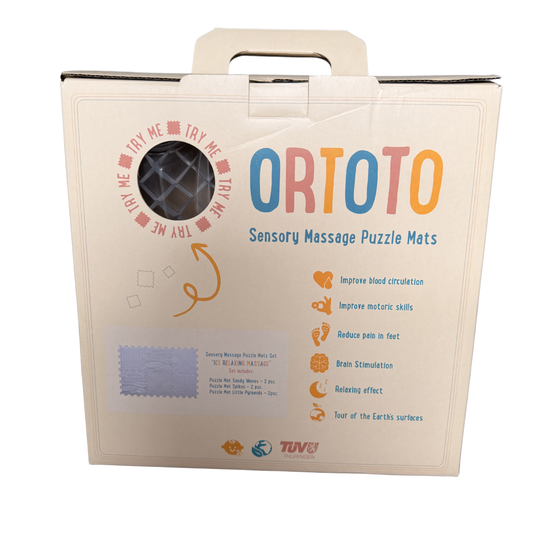 Alfombra sensoriales Ortoto Ice Relaxing 6 piezas transparentes