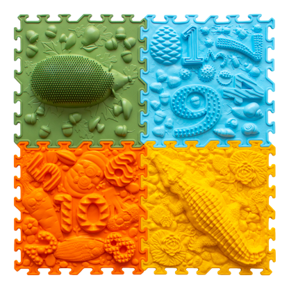 Set Forest School Mat alfombra sensorial 4 piezas Ortonature
