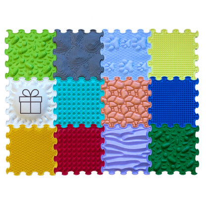 Set All in One Mat alfombra sensorial 12 piezas Ortoto